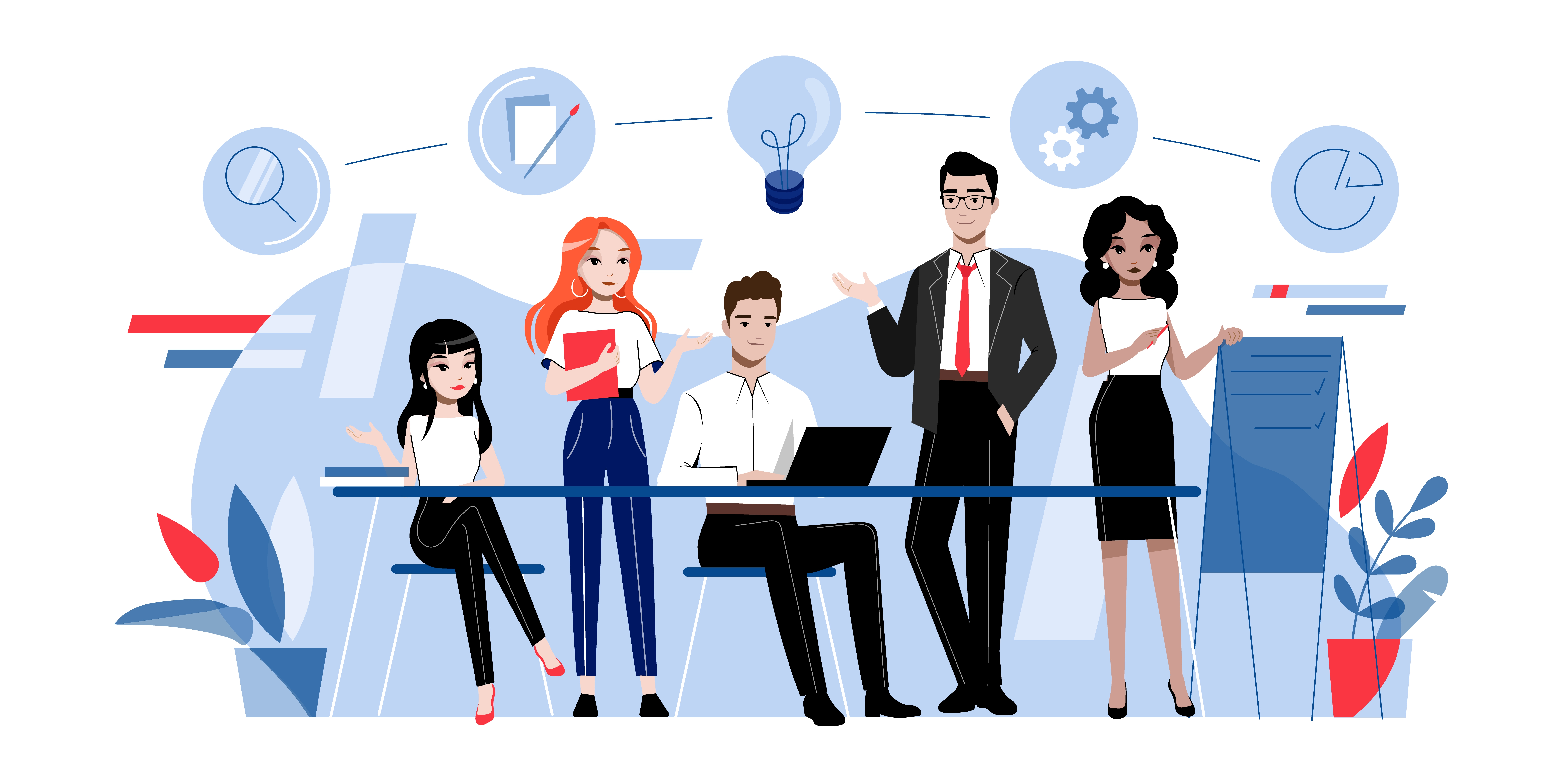 Marketing Team Illustration